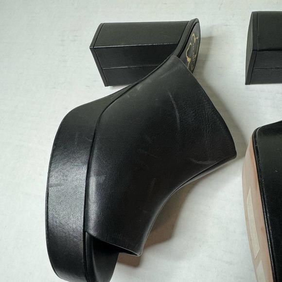 Ted Baker Black Deltino Leather Platform Mule NEW Size 10 US / 40 EU - Picture 5 of 9